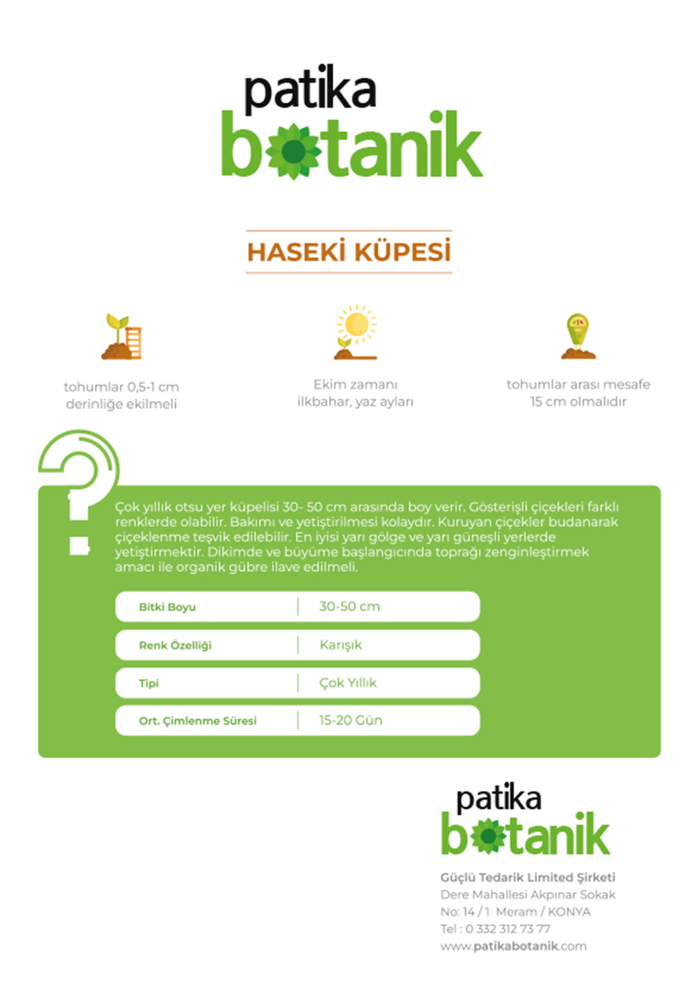  || Patika Botanik | Tohumlar, Sebze Tohumları, Çiçek Tohumları, Bitkiler, Çiçek Soğanı, Bahçe Malzemeleri, Toprak, Gübre, İlaç, Çim Alternatifi Bitkiler, Sırık Barbunya Tohumu, Renkli Kapya Biber Tohumu, Kırmızı Kıvırcık Marul Tohumu, Kaliforniya Biber Tohumu, Enginar Tohumu, Çizgili/Alaca Patlıcan Tohumu, Zinna Çiçek Tohumu, Şebboy Tohumu, Süs Ayçiçeği Tohumu, Obrizya Çiçek Tohumu, Lobelya Çiçek Tohumu, İngiliz Lavatası Tohumu, Dahlia Çiçek Tohumu, Aster Çiçeği Tohumu, Mor Soğan Tohumu, Sarı Süs Biber Tohumu, Kök Kereviz Tohumu, Mor Havuç Tohumu, Göbek, İceberg Marul Tohumu, Çin Turp Tohumu, Cin Mısır Tohumu, Sakız Bakla Tohumu, Yaprak Bezelye Tohumu, Kırmızı (MOR) Lahana Tohumu, Kuru Fasulye Tohumu, Kişniş Tohumu (Aşotu), Karnabahar Tohumu, Brüksel Lahana Tohumu, Börülce Tohumu, Ananas Kavun Tohumu, Mine (Verbena) Çiçek Tohumu, Vapur Dumanı (Ageratum Houstanianum) Çiçek Tohumu, Haseki Küpesi Çiçek Tohumu, İpek - Şellaki (portulaca Grandiflora) Çiçek Tohumu, Hanımeli (Turşuluk) Oturak Fasülye Tohumu, Eymen Oturak Fasülye Tohumu, Oturak Fasulye Tohumu, Mavi Ateş Çiçeği Tohumu, Ayçiçeği Tohumu, Tilki Kuyruğu (Amaranthus Caudatus) Çiçek Tohumu, Sille Gülü, Saray Patı (kasım Patı) Çiçek Tohumu, Samanyolu ( Cosmos L.) Çiçek Tohumu, Karagöz (Tagetes L.) Çiçek Tohumu, Hercai Menekşe (Viola) Çiçek Tohumu, Gece Güzeli (Datura L.) Çiçek Tohumu, Çan (Campanula L.) Çiçek Tohumu, Nane (Mentha) Çiçek Tohumu, Kudret Narı Tohumu, Kadife Çiçek Tohumu, Hatim Çiçeği (Aalcea Rosea) Çiçek Tohumu, Gelincik Çiçek Tohumu, Çin Karanfili (Dianthus Chinensis) Çiçek Tohumu, Boru (PETUNYA) Çiçek Tohumu, Beybeğendi Çiçeği Tohumu, Top Fesleğen - Top Reyhan Çiçek Tohumu, Mavi Sarmaşık Çiçek Tohumu, Kuşağzı Çiçek Tohumu, Sarmaşık Çilek Tohumu, Altın Papatya Tohumu, Alman Papatya Tohumu, Akşam Sefası Tohumu, Adaçayı Tohumu, Makedon Biber Tohumu, Kiraz Biber Tohumu, Karışık Karpuz Tohumu, Kardola Biber Tohumu, Etli Demre Biber Tohumu, Çıtır Biber Tohumu, Alaca Karpuz Tohumu, Acur Tohumu, Üç Burun Köy Biber Tohumu, Topan Patlıcan Tohumu, Tatlı Mısır Tohumu, Sultani Bamya Tohumu, Geniş Yaprak Pazı Tohumu, Pat Biber Tohumu, Oturak Barbunya Tohumu, Kışlık Kıvırcık Marul Tohumu, Kınalı Bamya Tohumu, Kara Lahana Tohumu, Etli Domates Tohumu, Erkenci Domates Tohumu, Botanik Brokoli Tohumu, Bal Kabağı Tohumu, 10 Dilim Çorum Kavun Tohumu, 10 Çeşit Yeşillik Tohumu, 10 Çeşit Sebze Tohumu, Topak Kabak Tohumu, Mor Cin Biber Tohumu, Mor Çiçek Lavanta Tohumu, Papatya Tohumu, Kuşkonmaz Tohumu, Köy Salatalığı Tohumu, Kıvırcık Marul Tohumu, Kara Kabak Tohumu, Kandil Dolma Biber Tohumu, Jalepone Biber Tohumu, Siyah Karpuz Tohumu, Sırık Fasulye Tohumu, Pırasa Tohumu, Misket Biber Tohumu, Kırmızı Pancar Tohumu, Çumra Kavunu Tohumu, Çiçek Bamya Tohumu, Beyaz Lahana Tohumu, Yedikule Marul Tohumu, Semizotu Tohumu, Rio Grande (Bursa, Salçalık) Domates Tohumu, Kuzu Kulağı/Ekşiotu Tohumu, Kırmızı Turp Tohumu, Kapya Biber Tohumu, Çarliston Biber Tohumu, Taze Bezelye Tohumu, Yeşil Soğan Tohumu, Kornişon Salatalık Tohumu (Turşuluk), Kemer Patlıcan Tohumu, Kekik Tohumu, Yerli Ispanak Tohumu (Geniş Yaprak), Karışık Havuç Tohumu - Sarı Turuncu Mor Kırmızı, Fındık Turp Tohumu, Beyaz Sakız Kabak Tohumu, Turşuluk Süs Biberi Tohumu, Sarmaşık - Gündüz Safası Tohumu, Çengelköy Salatalık Tohumu, Yeşil Fesleğen/Reyhan Tohumu, Mor Fesleğen/Reyhan Tohumu, Köy Tipi Domates Tohumu, Cherry Domates Tohumu, Şeker Pancarı Tohumu, Karışık Çiçek Tohumu, Tatlı Kıl Biber Tohumu, Acı Kıl Biber Tohumu, Dere Otu Tohumu, Maydonoz, Roka, Tere, Dere Otu Tohum Seti, Geniş Yapraklı Tere Tohumu, Roka Tohumu, Maydanoz Tohumu