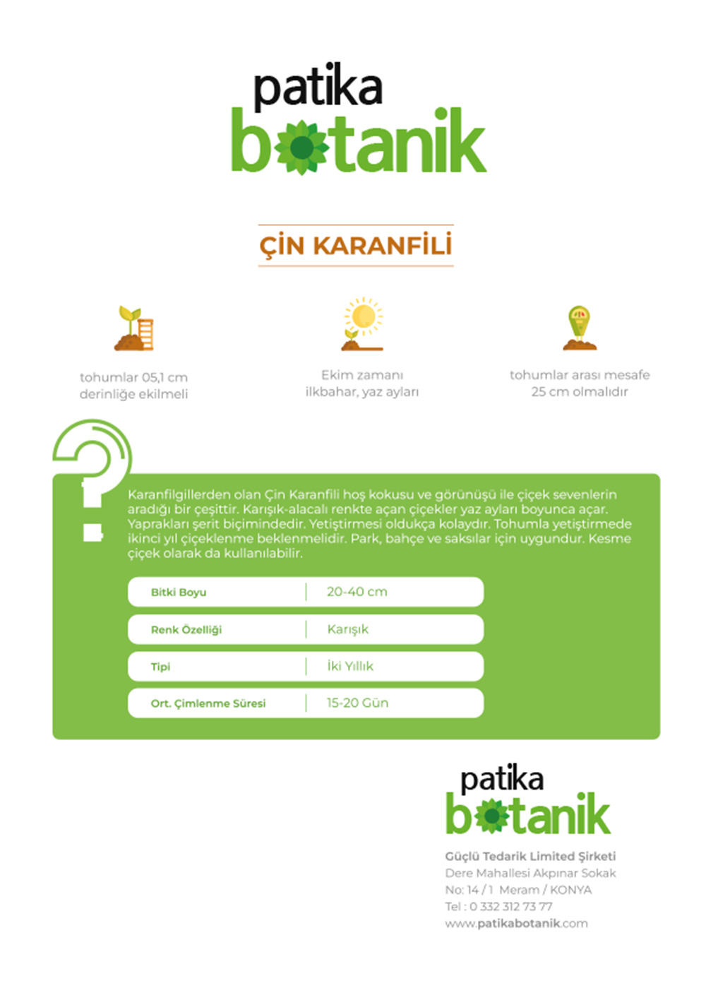  || Patika Botanik | Tohumlar, Sebze Tohumları, Çiçek Tohumları, Bitkiler, Çiçek Soğanı, Bahçe Malzemeleri, Toprak, Gübre, İlaç, Çim Alternatifi Bitkiler, Sırık Barbunya Tohumu, Renkli Kapya Biber Tohumu, Kırmızı Kıvırcık Marul Tohumu, Kaliforniya Biber Tohumu, Enginar Tohumu, Çizgili/Alaca Patlıcan Tohumu, Zinna Çiçek Tohumu, Şebboy Tohumu, Süs Ayçiçeği Tohumu, Obrizya Çiçek Tohumu, Lobelya Çiçek Tohumu, İngiliz Lavatası Tohumu, Dahlia Çiçek Tohumu, Aster Çiçeği Tohumu, Mor Soğan Tohumu, Sarı Süs Biber Tohumu, Kök Kereviz Tohumu, Mor Havuç Tohumu, Göbek, İceberg Marul Tohumu, Çin Turp Tohumu, Cin Mısır Tohumu, Sakız Bakla Tohumu, Yaprak Bezelye Tohumu, Kırmızı (MOR) Lahana Tohumu, Kuru Fasulye Tohumu, Kişniş Tohumu (Aşotu), Karnabahar Tohumu, Brüksel Lahana Tohumu, Börülce Tohumu, Ananas Kavun Tohumu, Mine (Verbena) Çiçek Tohumu, Vapur Dumanı (Ageratum Houstanianum) Çiçek Tohumu, Haseki Küpesi Çiçek Tohumu, İpek - Şellaki (portulaca Grandiflora) Çiçek Tohumu, Hanımeli (Turşuluk) Oturak Fasülye Tohumu, Eymen Oturak Fasülye Tohumu, Oturak Fasulye Tohumu, Mavi Ateş Çiçeği Tohumu, Ayçiçeği Tohumu, Tilki Kuyruğu (Amaranthus Caudatus) Çiçek Tohumu, Sille Gülü, Saray Patı (kasım Patı) Çiçek Tohumu, Samanyolu ( Cosmos L.) Çiçek Tohumu, Karagöz (Tagetes L.) Çiçek Tohumu, Hercai Menekşe (Viola) Çiçek Tohumu, Gece Güzeli (Datura L.) Çiçek Tohumu, Çan (Campanula L.) Çiçek Tohumu, Nane (Mentha) Çiçek Tohumu, Kudret Narı Tohumu, Kadife Çiçek Tohumu, Hatim Çiçeği (Aalcea Rosea) Çiçek Tohumu, Gelincik Çiçek Tohumu, Çin Karanfili (Dianthus Chinensis) Çiçek Tohumu, Boru (PETUNYA) Çiçek Tohumu, Beybeğendi Çiçeği Tohumu, Top Fesleğen - Top Reyhan Çiçek Tohumu, Mavi Sarmaşık Çiçek Tohumu, Kuşağzı Çiçek Tohumu, Sarmaşık Çilek Tohumu, Altın Papatya Tohumu, Alman Papatya Tohumu, Akşam Sefası Tohumu, Adaçayı Tohumu, Makedon Biber Tohumu, Kiraz Biber Tohumu, Karışık Karpuz Tohumu, Kardola Biber Tohumu, Etli Demre Biber Tohumu, Çıtır Biber Tohumu, Alaca Karpuz Tohumu, Acur Tohumu, Üç Burun Köy Biber Tohumu, Topan Patlıcan Tohumu, Tatlı Mısır Tohumu, Sultani Bamya Tohumu, Geniş Yaprak Pazı Tohumu, Pat Biber Tohumu, Oturak Barbunya Tohumu, Kışlık Kıvırcık Marul Tohumu, Kınalı Bamya Tohumu, Kara Lahana Tohumu, Etli Domates Tohumu, Erkenci Domates Tohumu, Botanik Brokoli Tohumu, Bal Kabağı Tohumu, 10 Dilim Çorum Kavun Tohumu, 10 Çeşit Yeşillik Tohumu, 10 Çeşit Sebze Tohumu, Topak Kabak Tohumu, Mor Cin Biber Tohumu, Mor Çiçek Lavanta Tohumu, Papatya Tohumu, Kuşkonmaz Tohumu, Köy Salatalığı Tohumu, Kıvırcık Marul Tohumu, Kara Kabak Tohumu, Kandil Dolma Biber Tohumu, Jalepone Biber Tohumu, Siyah Karpuz Tohumu, Sırık Fasulye Tohumu, Pırasa Tohumu, Misket Biber Tohumu, Kırmızı Pancar Tohumu, Çumra Kavunu Tohumu, Çiçek Bamya Tohumu, Beyaz Lahana Tohumu, Yedikule Marul Tohumu, Semizotu Tohumu, Rio Grande (Bursa, Salçalık) Domates Tohumu, Kuzu Kulağı/Ekşiotu Tohumu, Kırmızı Turp Tohumu, Kapya Biber Tohumu, Çarliston Biber Tohumu, Taze Bezelye Tohumu, Yeşil Soğan Tohumu, Kornişon Salatalık Tohumu (Turşuluk), Kemer Patlıcan Tohumu, Kekik Tohumu, Yerli Ispanak Tohumu (Geniş Yaprak), Karışık Havuç Tohumu - Sarı Turuncu Mor Kırmızı, Fındık Turp Tohumu, Beyaz Sakız Kabak Tohumu, Turşuluk Süs Biberi Tohumu, Sarmaşık - Gündüz Safası Tohumu, Çengelköy Salatalık Tohumu, Yeşil Fesleğen/Reyhan Tohumu, Mor Fesleğen/Reyhan Tohumu, Köy Tipi Domates Tohumu, Cherry Domates Tohumu, Şeker Pancarı Tohumu, Karışık Çiçek Tohumu, Tatlı Kıl Biber Tohumu, Acı Kıl Biber Tohumu, Dere Otu Tohumu, Maydonoz, Roka, Tere, Dere Otu Tohum Seti, Geniş Yapraklı Tere Tohumu, Roka Tohumu, Maydanoz Tohumu